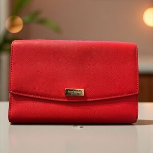 Red Kate Spade Women's Clutch/Crossbody. NWT